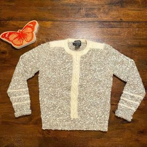 Vintage | “Spanner” Cream Heather Knit Sweater